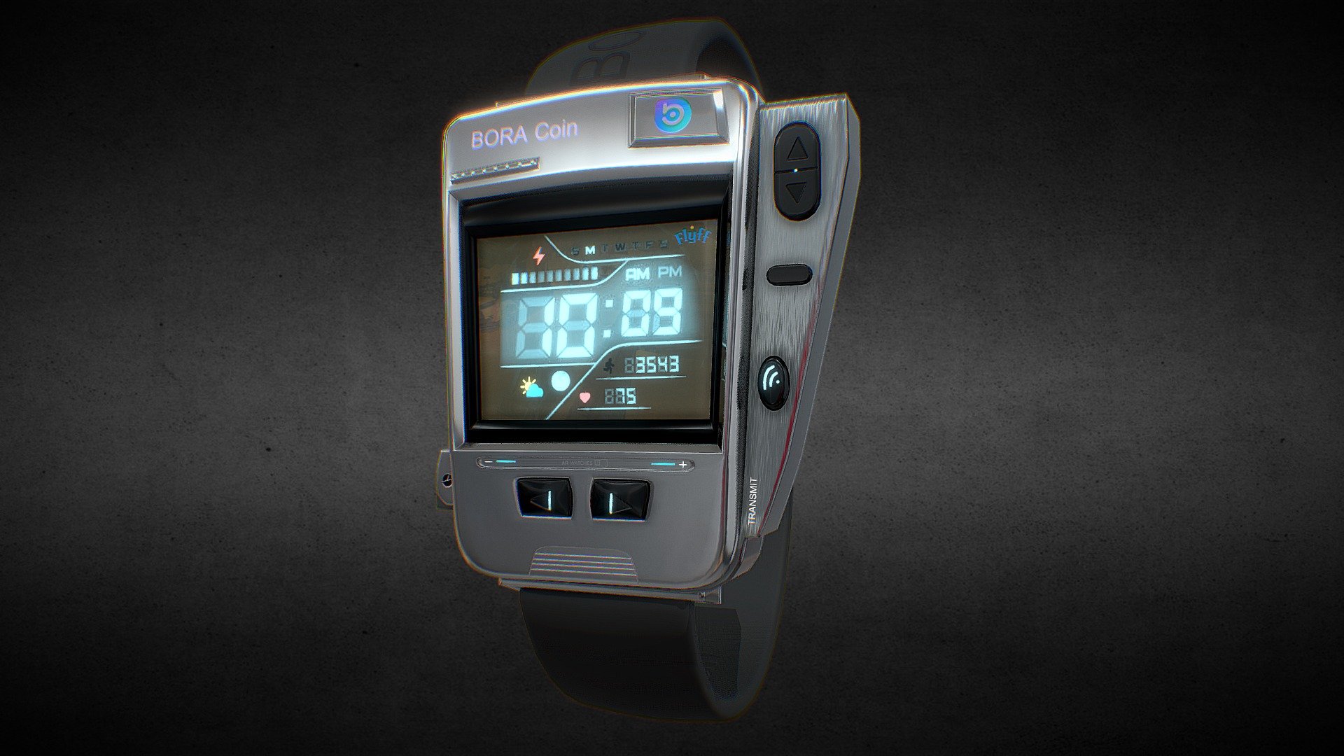 Bora Coin Watch 3d model