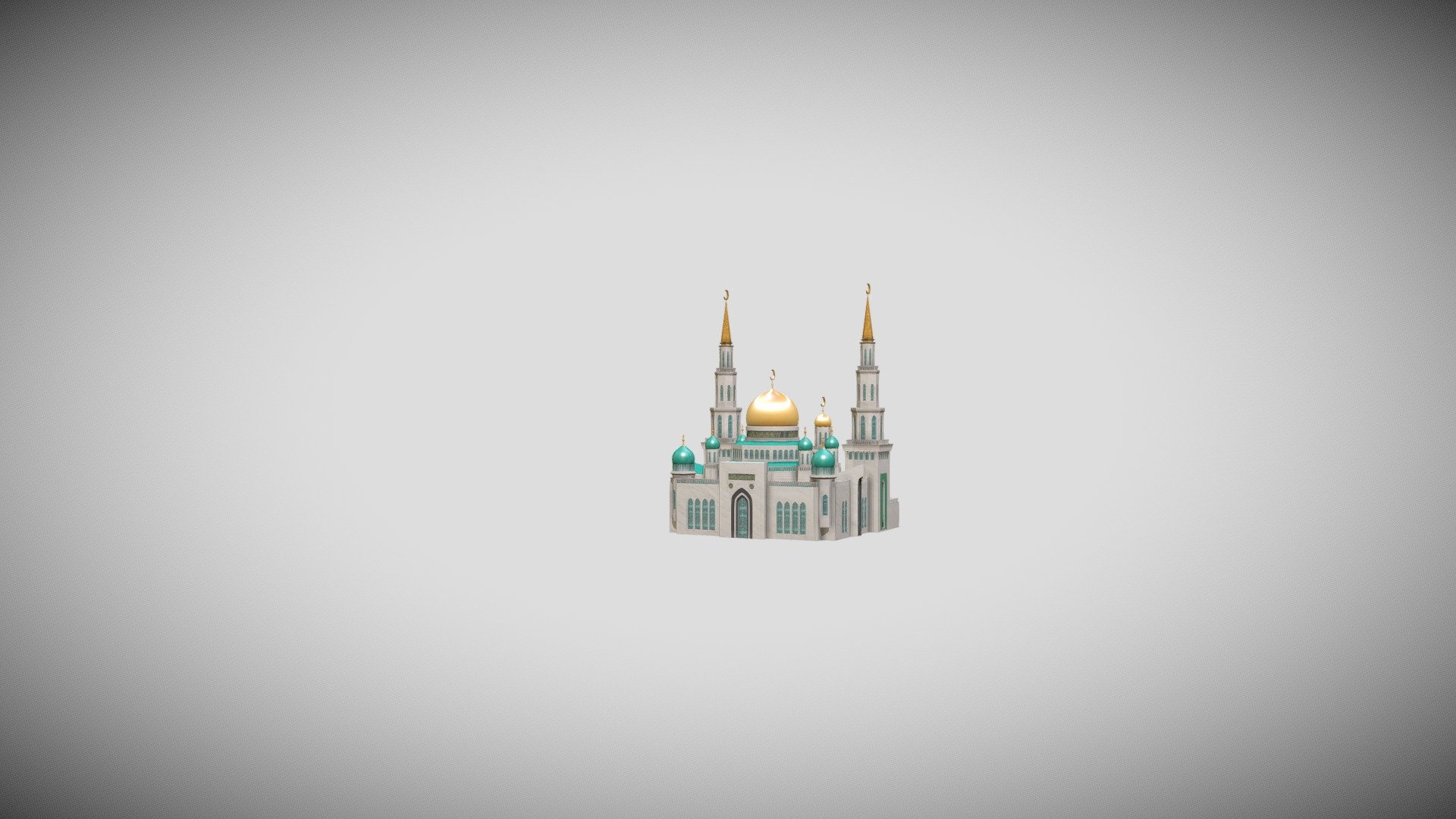 Moscow Cathedral Mosque 3d model