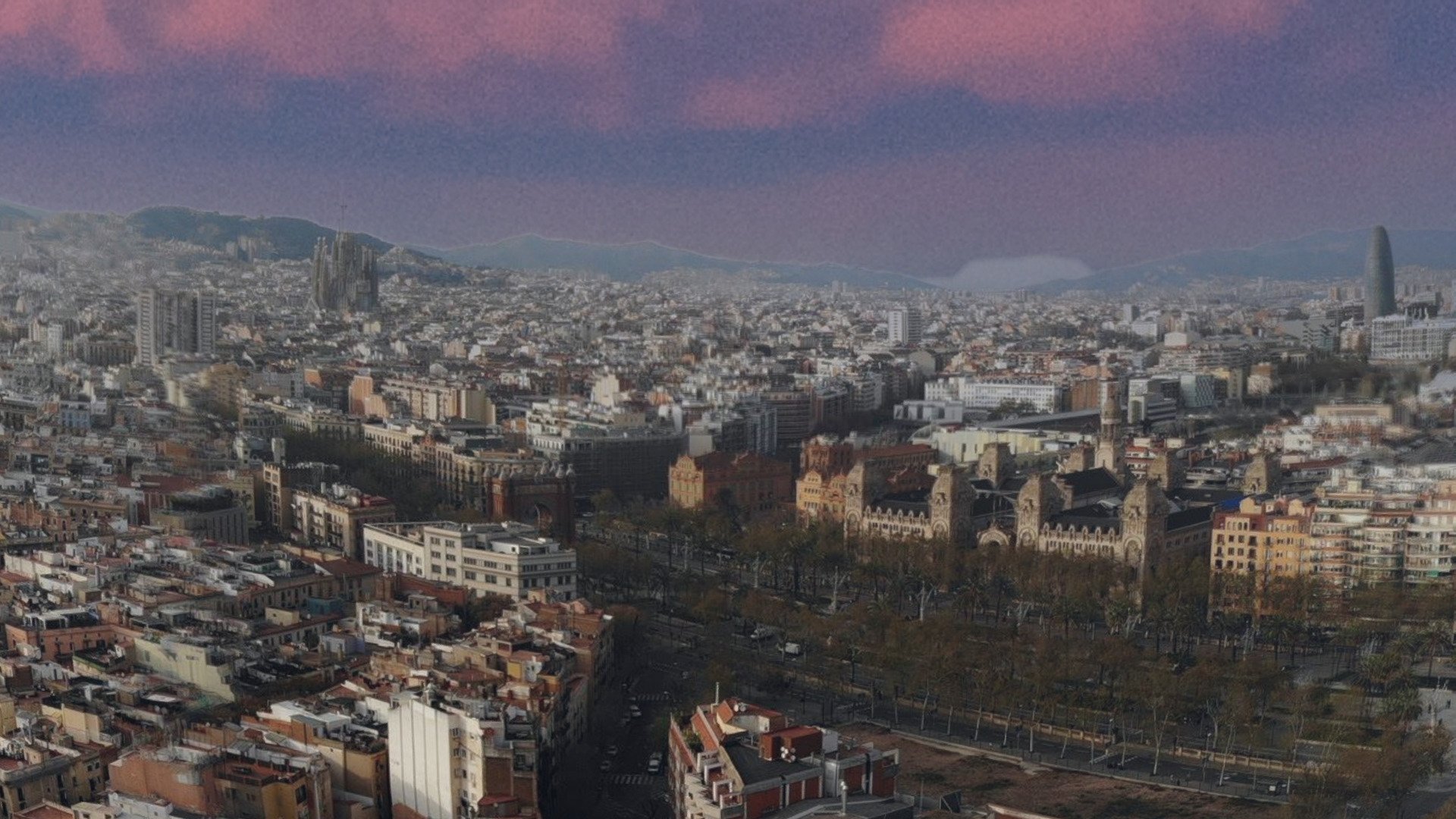 View 360 Barcelona desde Catedral VR photosphere 3d model