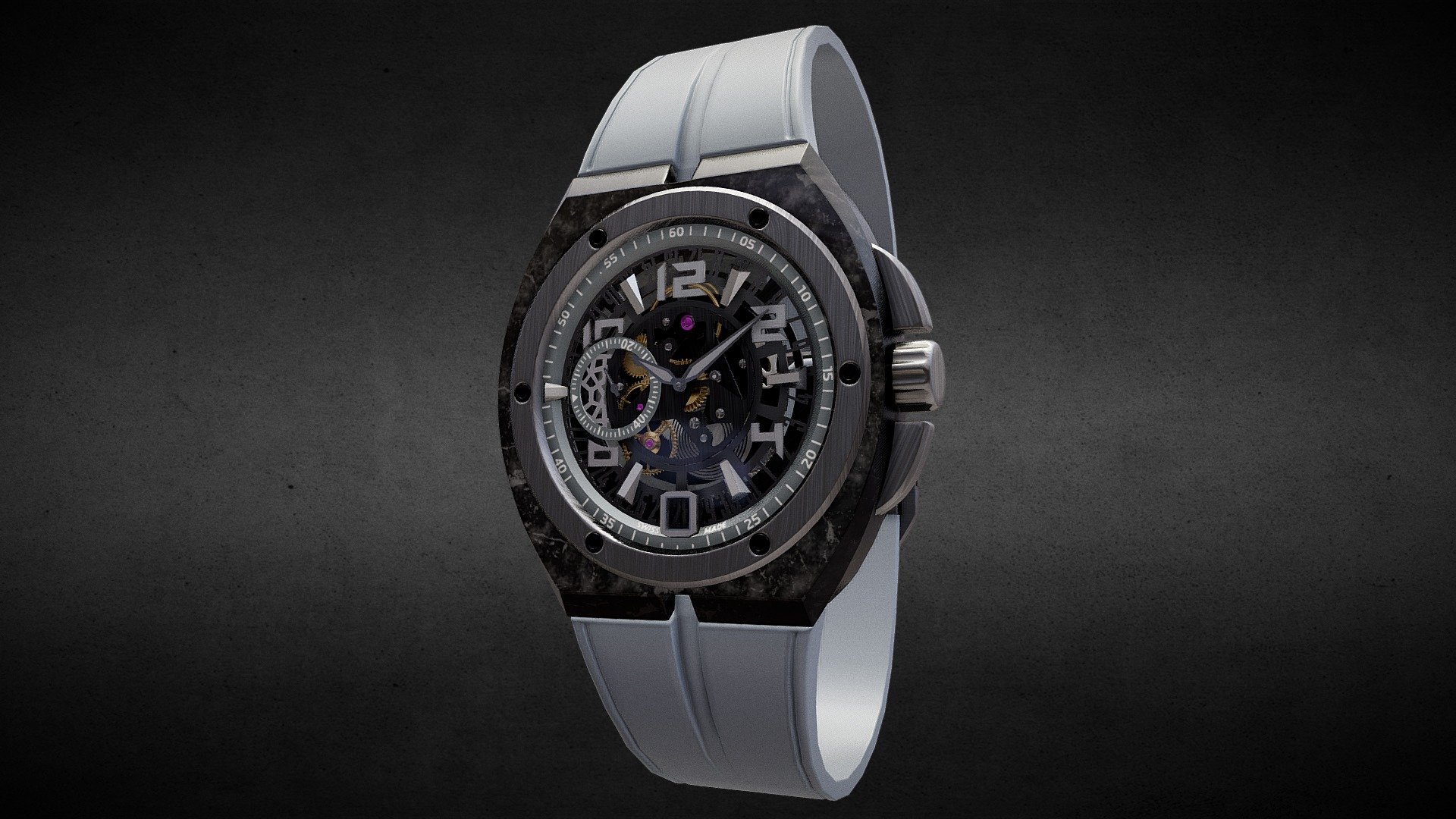 Creux Automatiq Ghost V3 Mono Watch 3d model