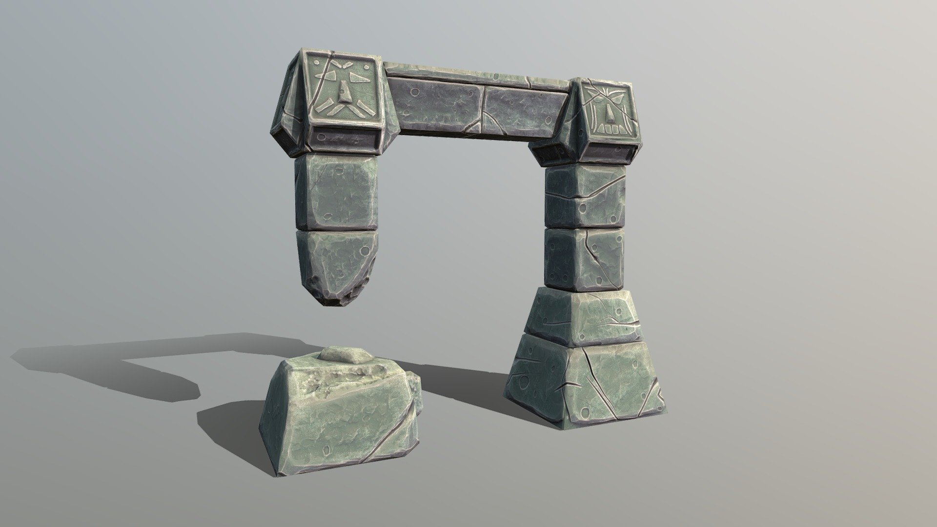 Stylized Ancient Archway 3d model