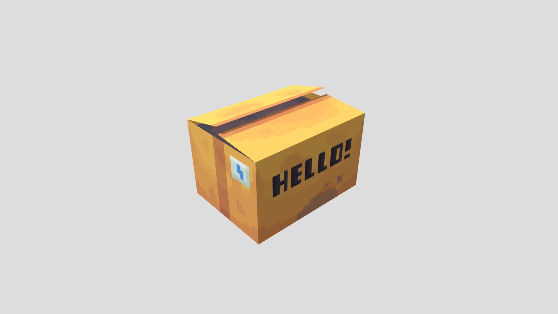 Cardboard Box 3d model