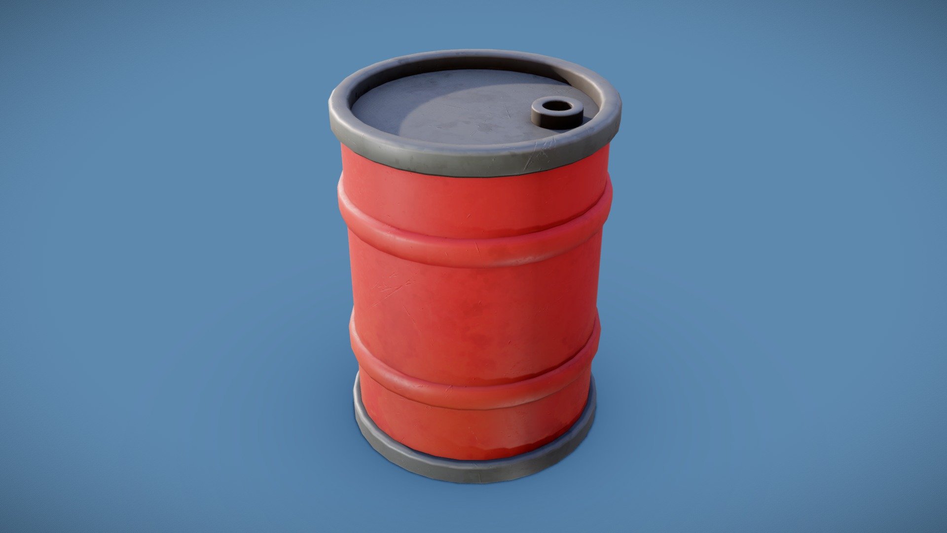 Stylized Oil Barrel 3d model