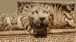 LION HEAD, BAALBEK, LEBANON