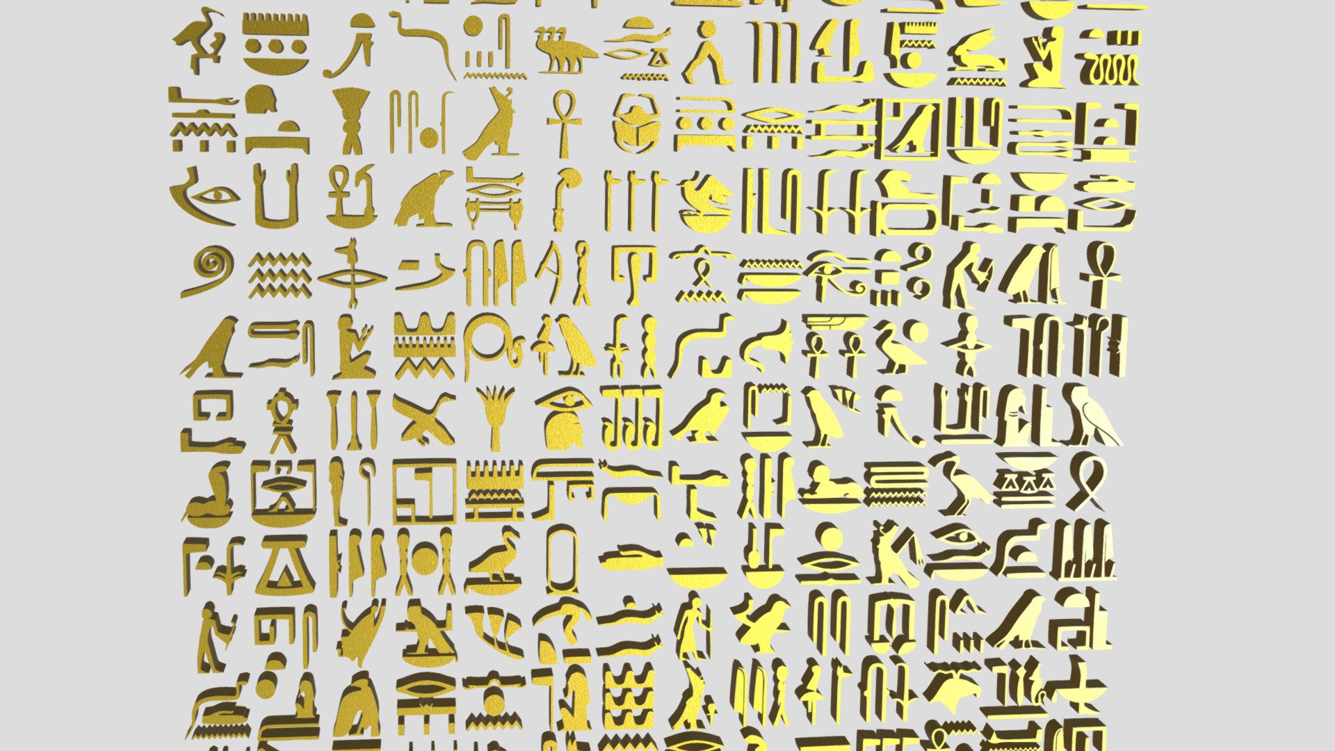 Hieroglyph 3d model