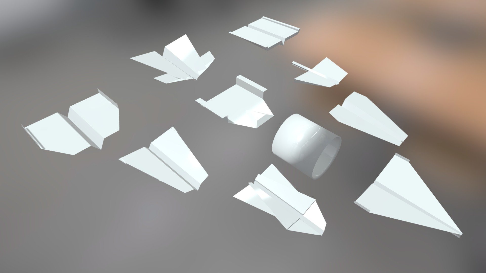 Paper Airplanes 3d model