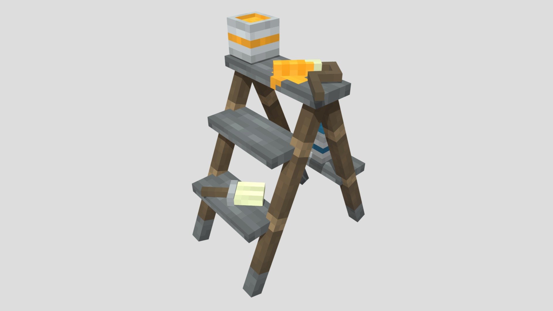 Paint ladder 3d model