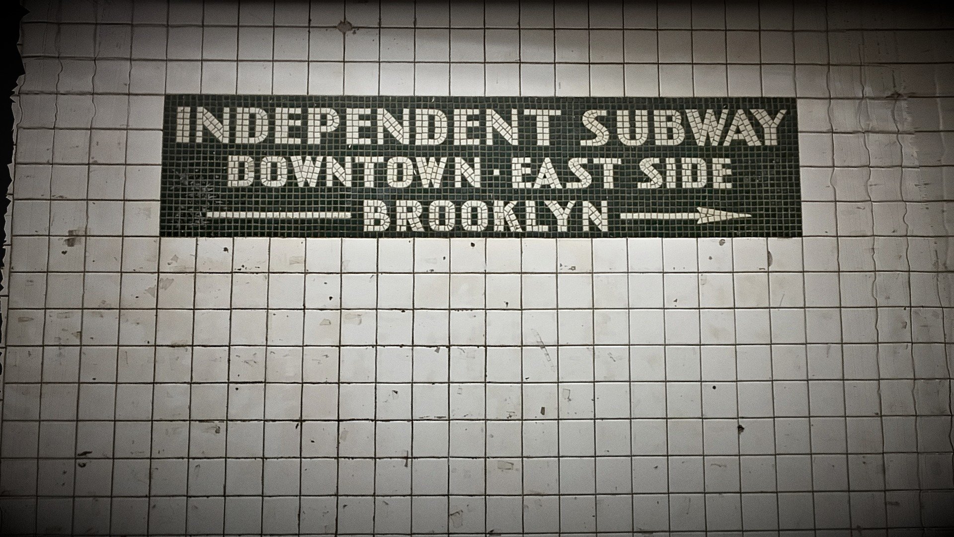 NYC SUBWAY OLD SIGN 3d model