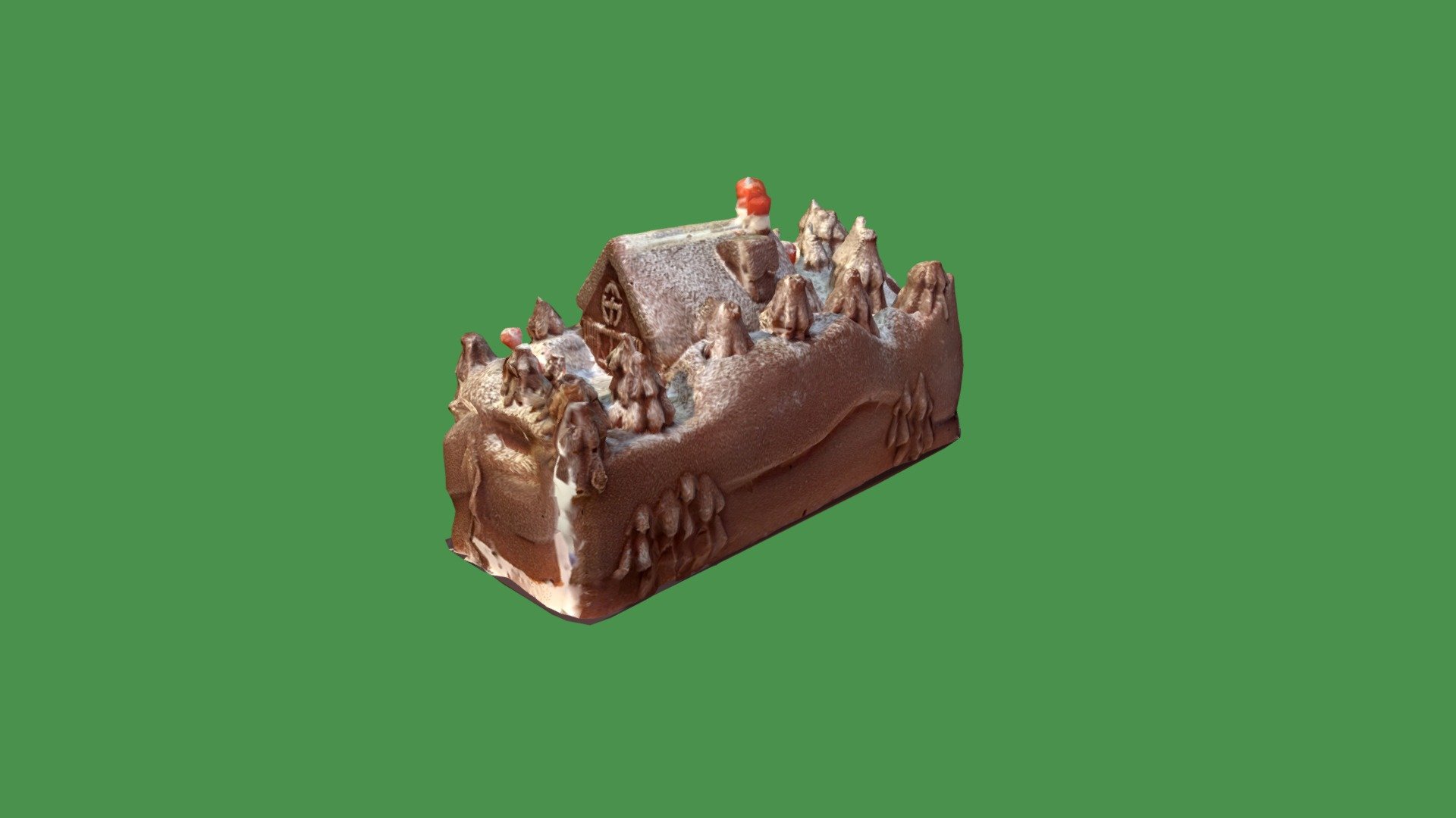 YULE LOG 3d model