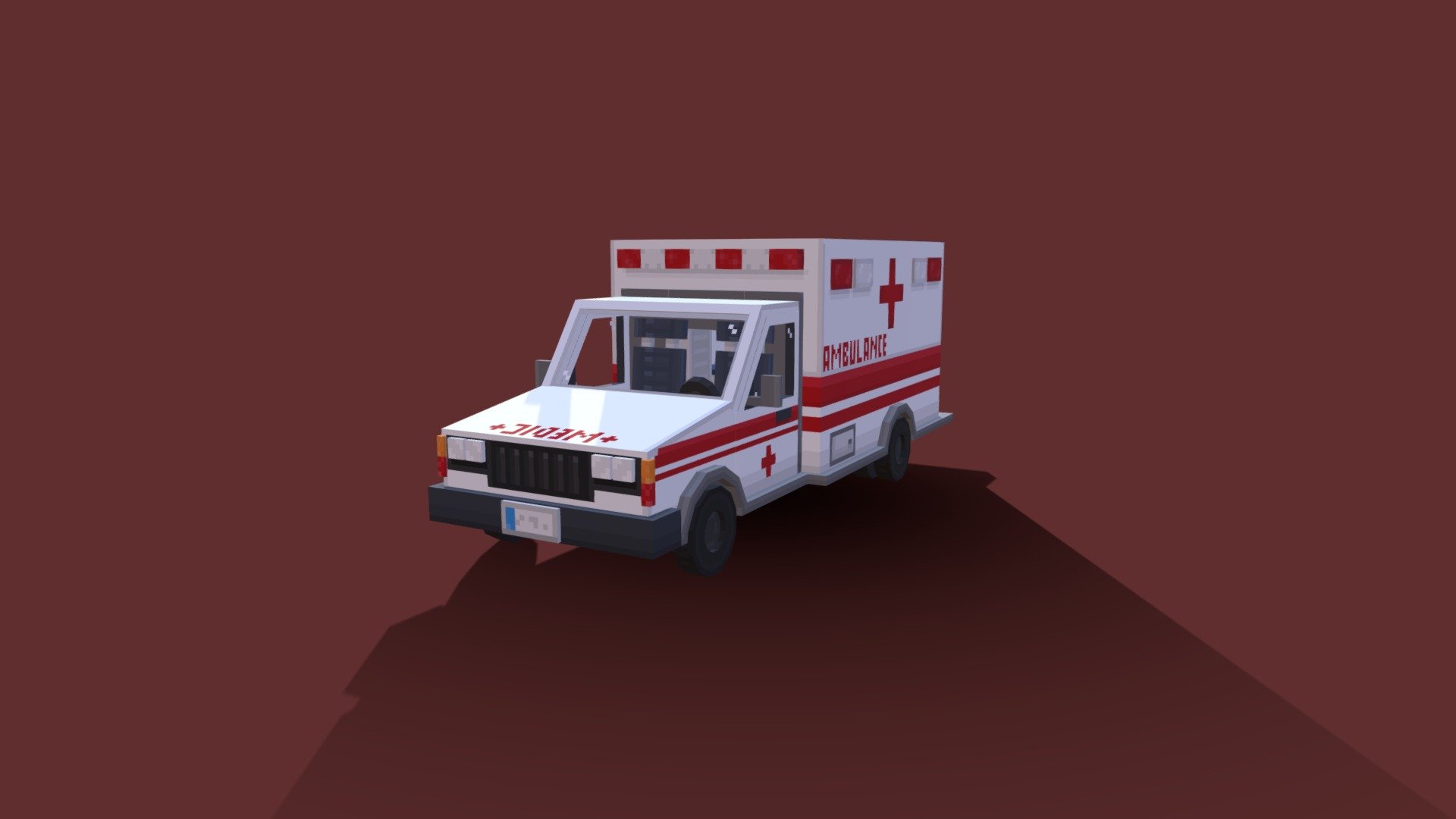 Ambulance van 3d model