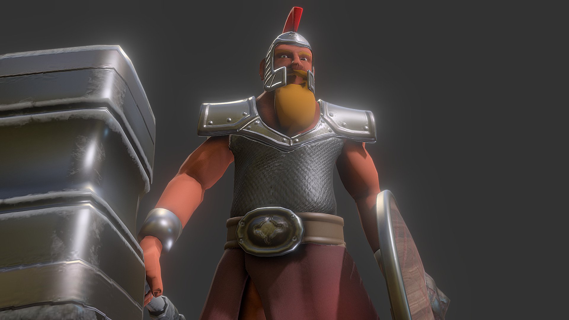 Dwarven Warrior 3d model