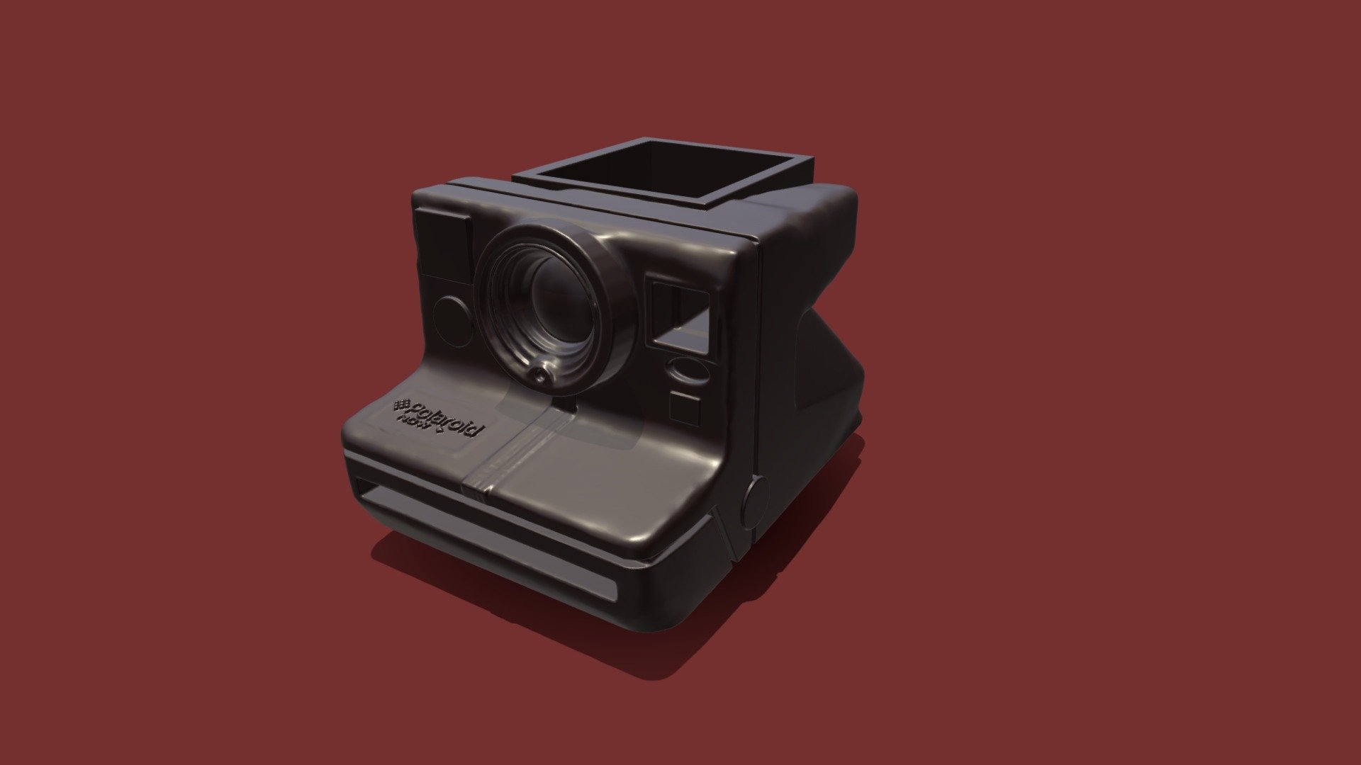 Polaroid Camera Planter 3d model