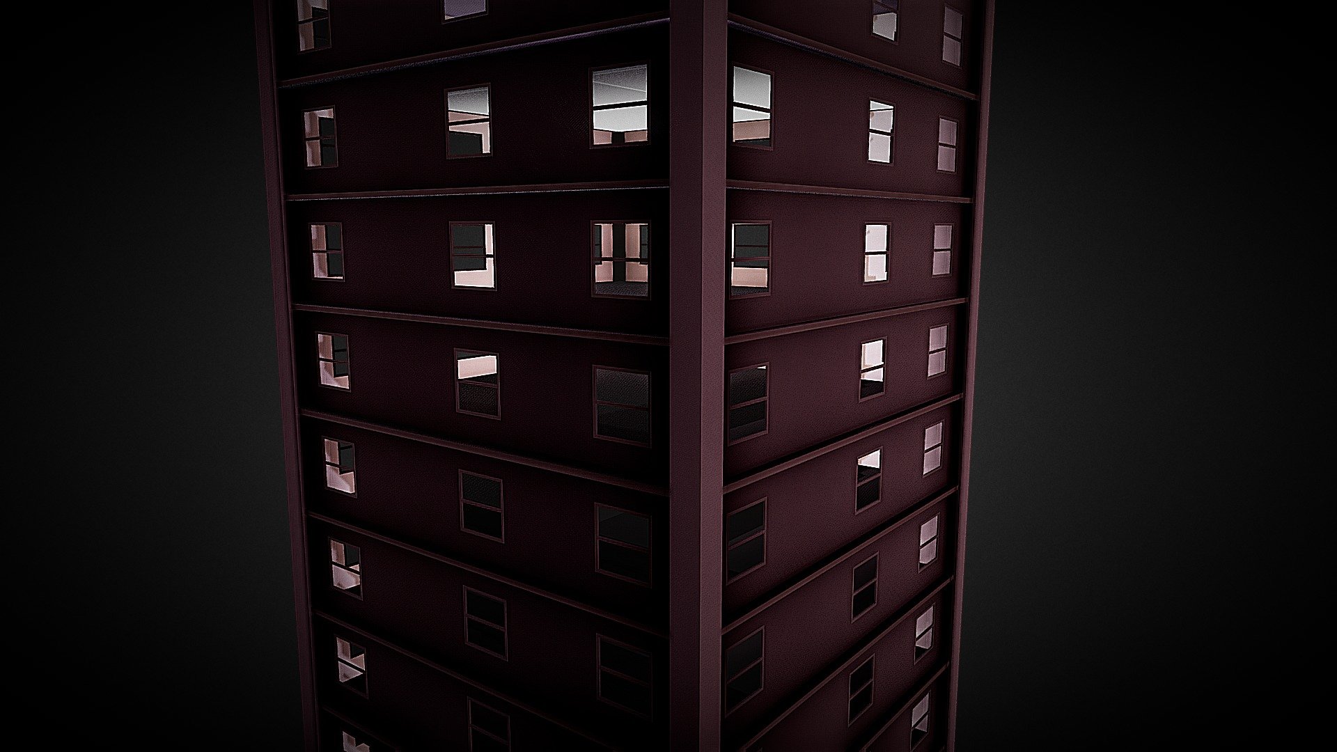 15 Story Skyscraper 3d model