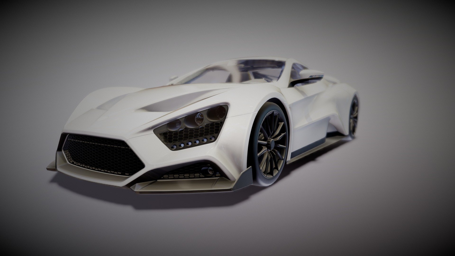 2016 Zenvo TS1 GT 3d model