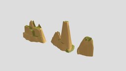 low poly environment landscape