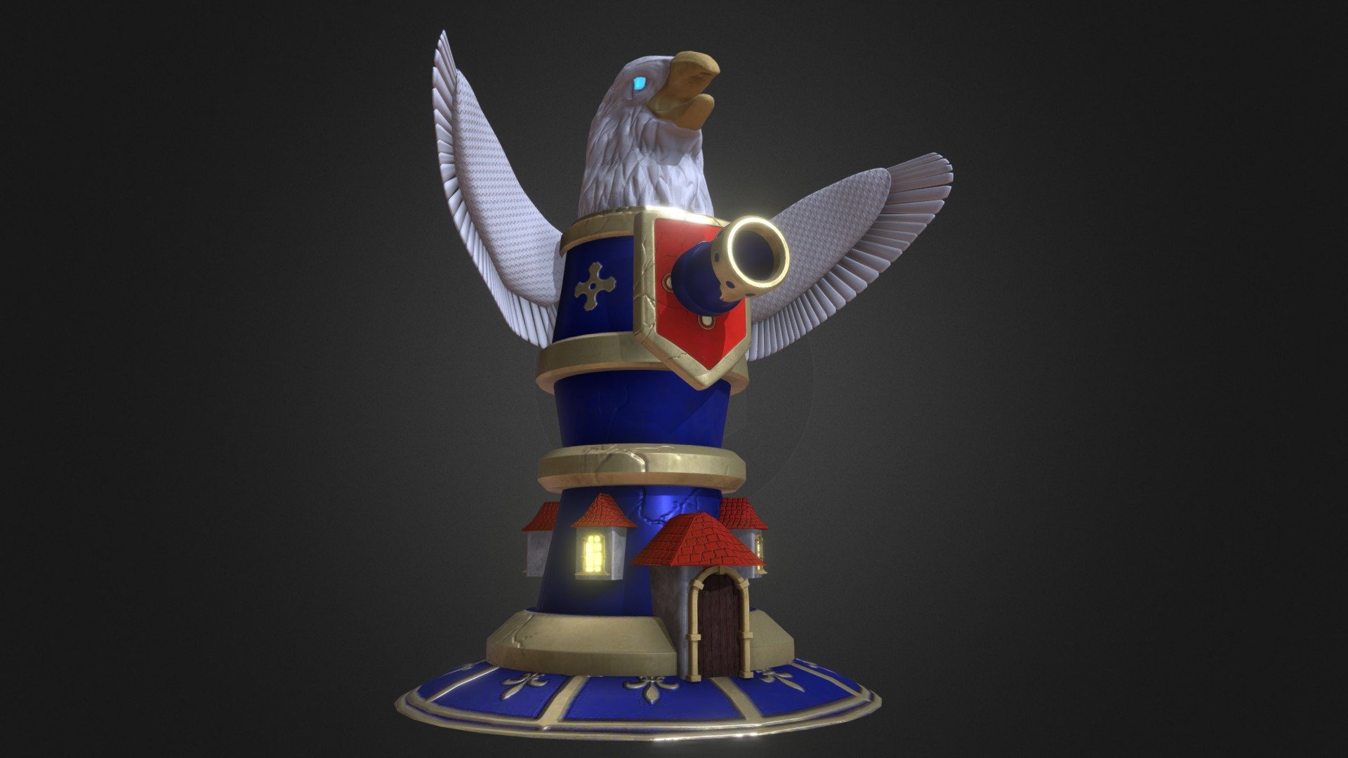 Eagle Tower 3d model