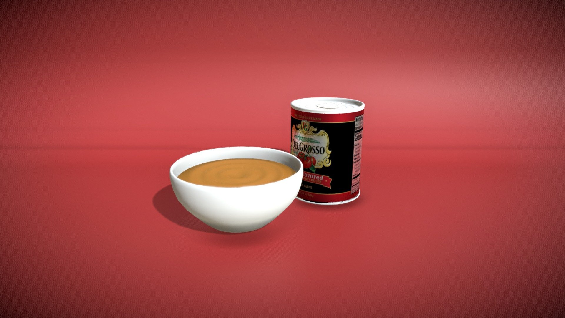 Soup / Sauce Product Ad 3d model