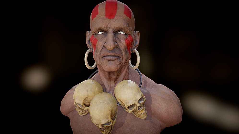 Dhalsim 3d model