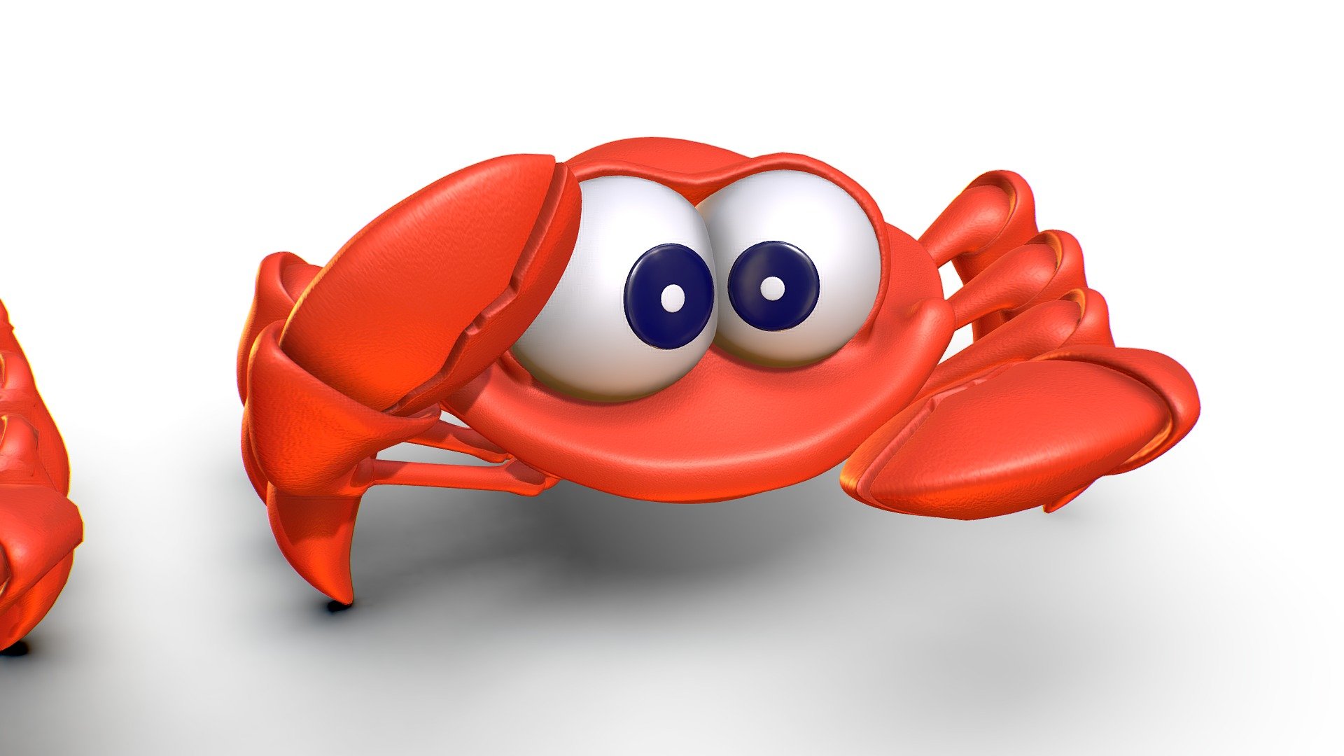 Hi-Poly Subdivision 3D Model Crab 3d model