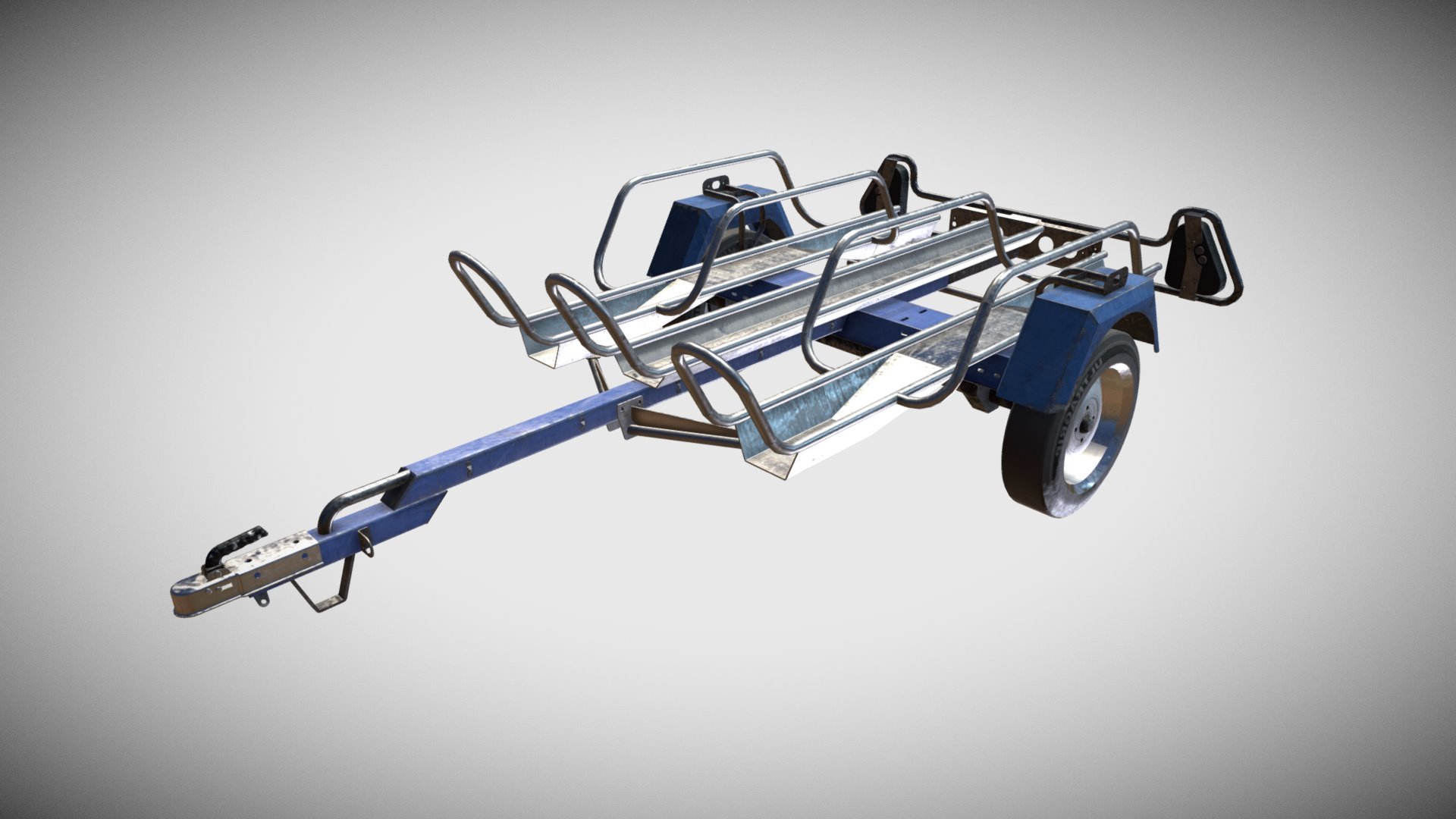 Trailer for Motobikes 3d model