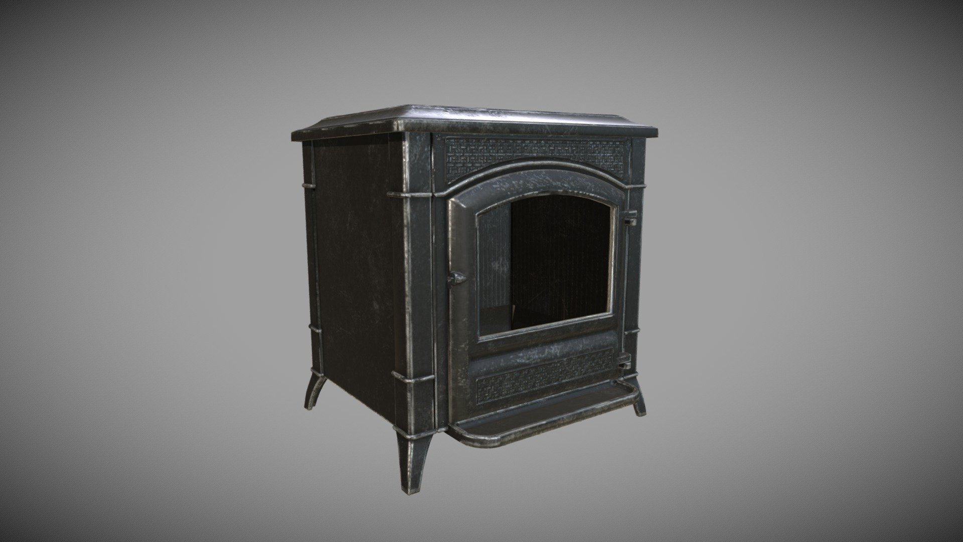 Old Fireplace 3d model