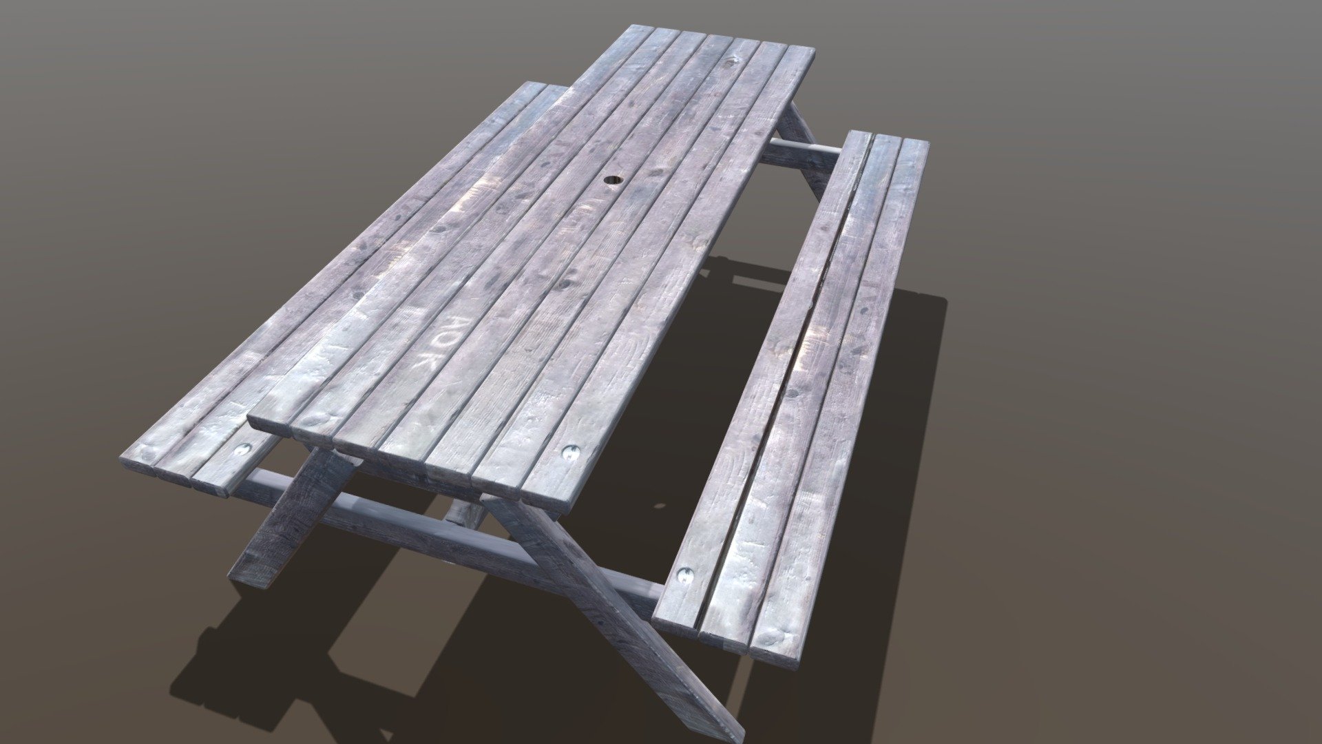 park Bench 3d model