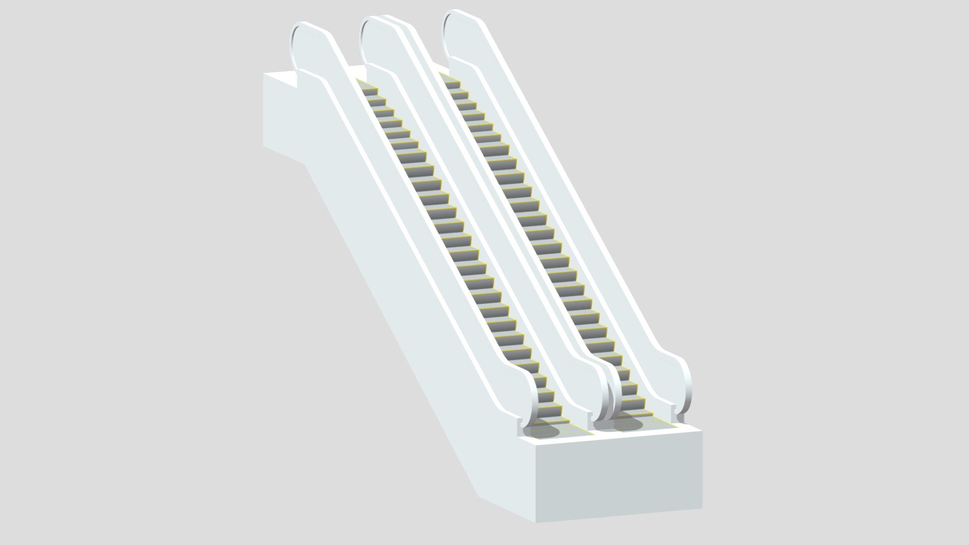 Cartoon Escalator 3d model