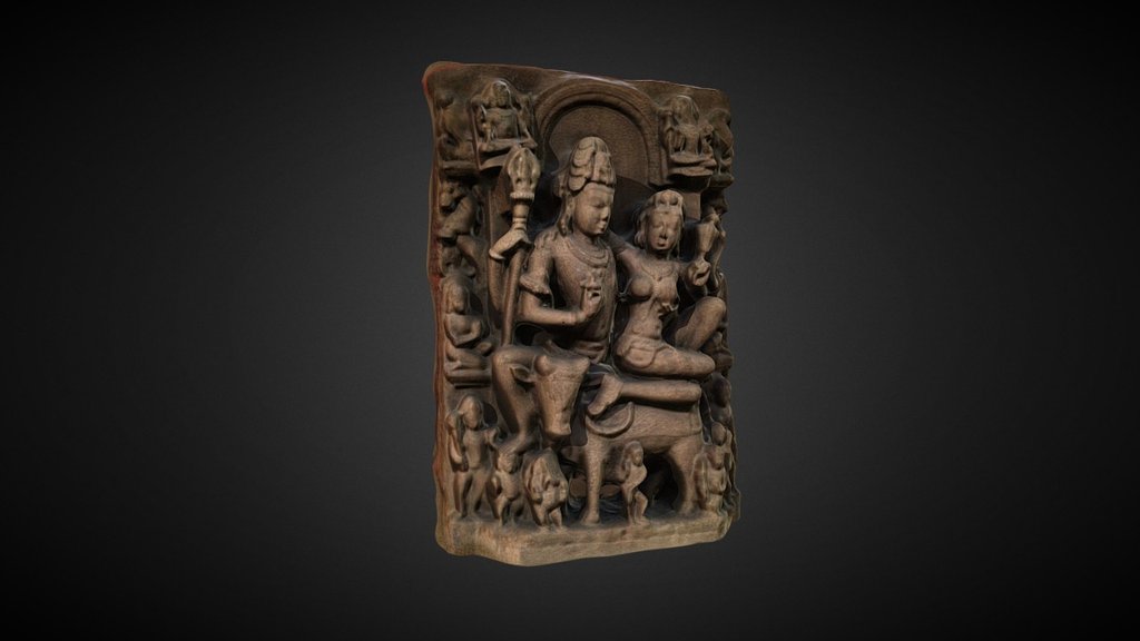 Shiva and Uma 3d model