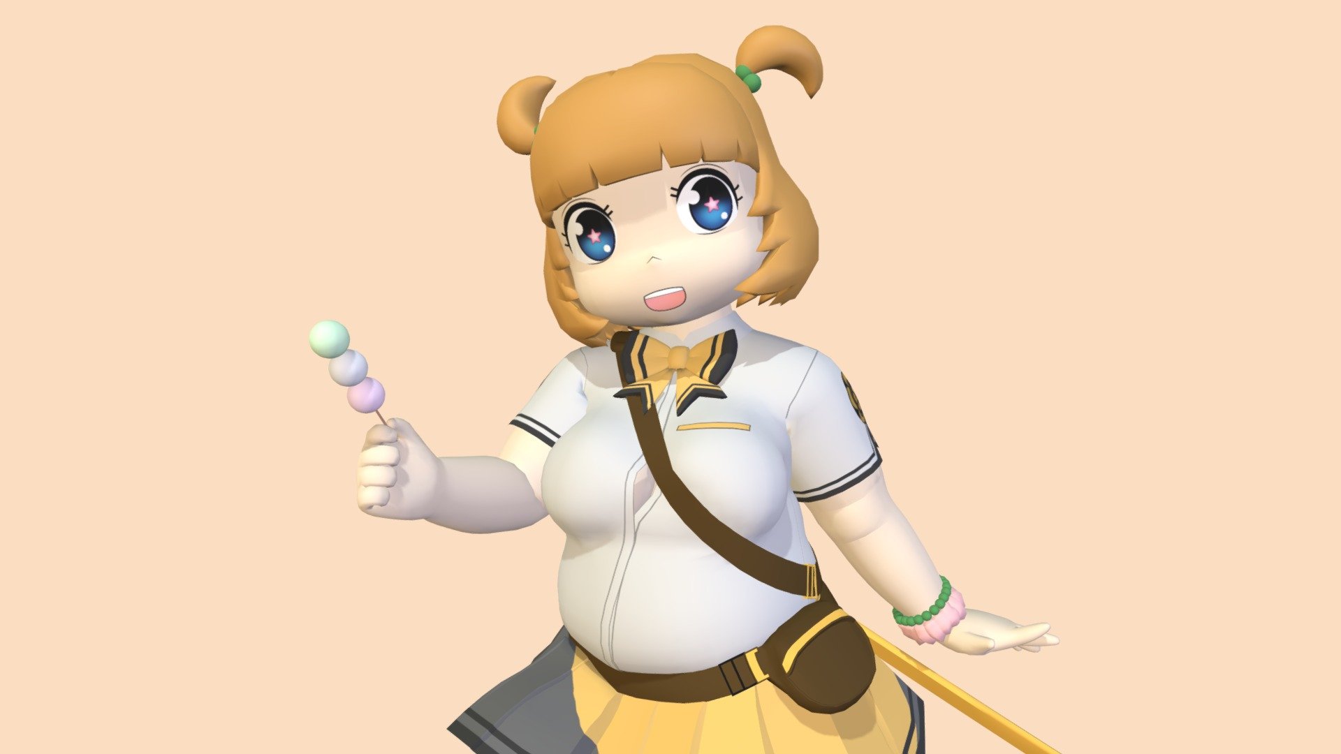 Shinken!! Hasebe Shikiri 3d model