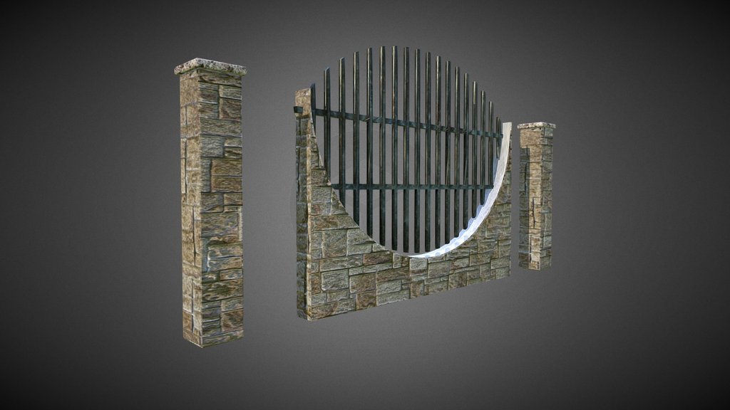 Fence A 3d model