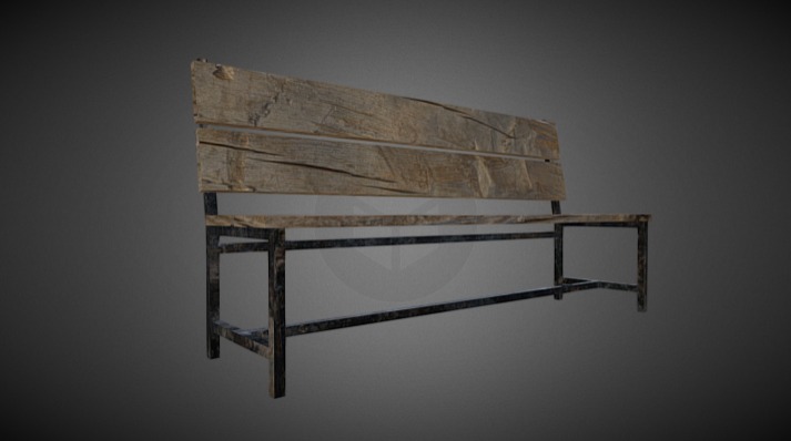 Classic Simple Bench 3d model