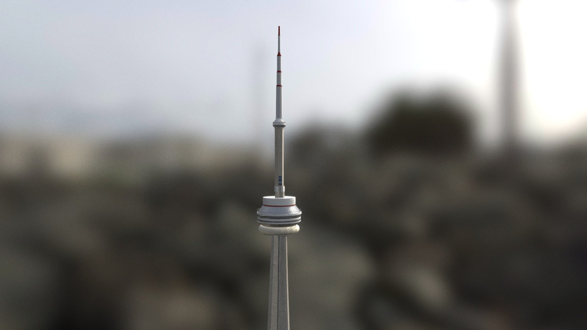 CN Tower 3d model