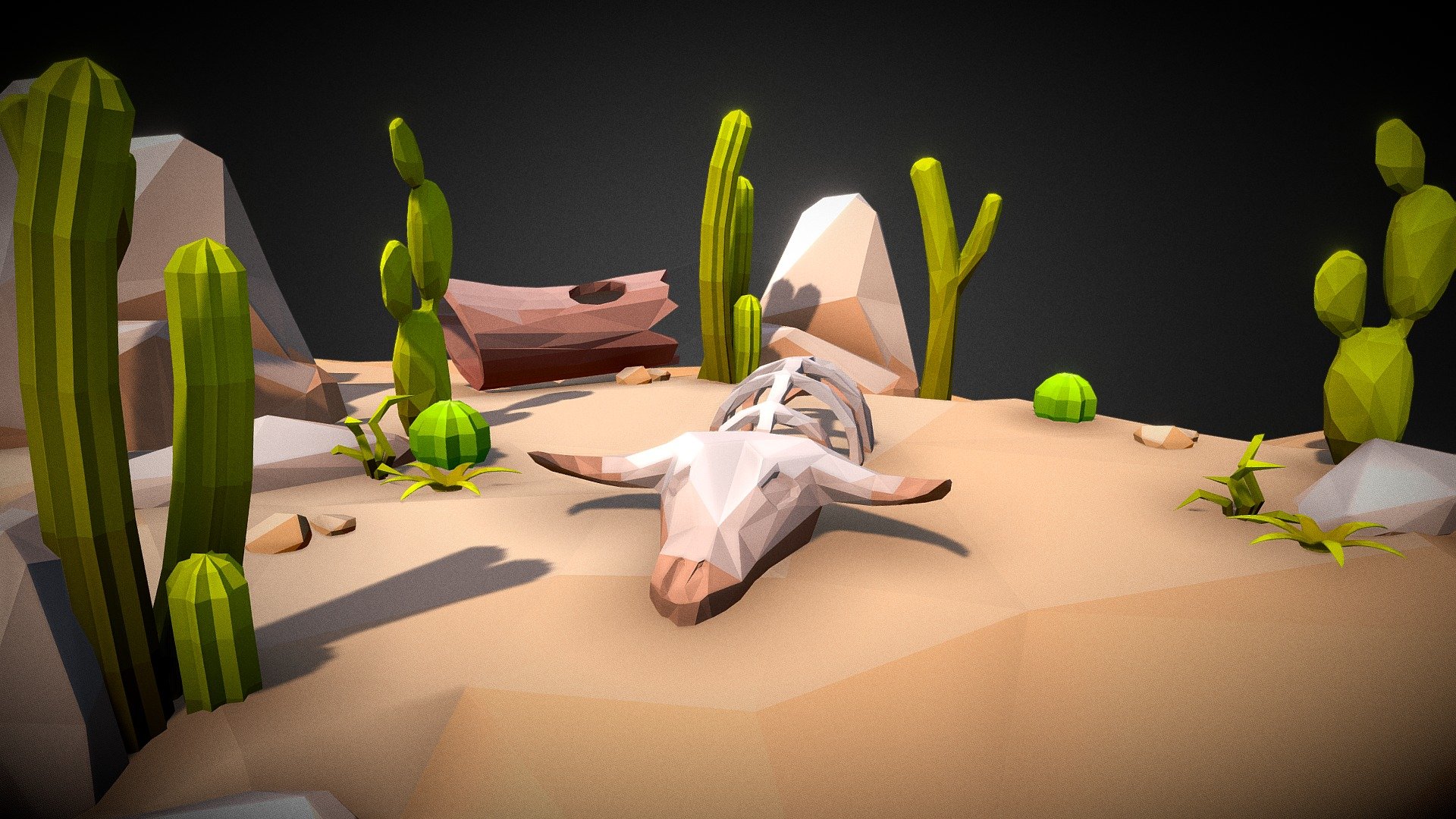 Low Poly Environment Set 005 3d model