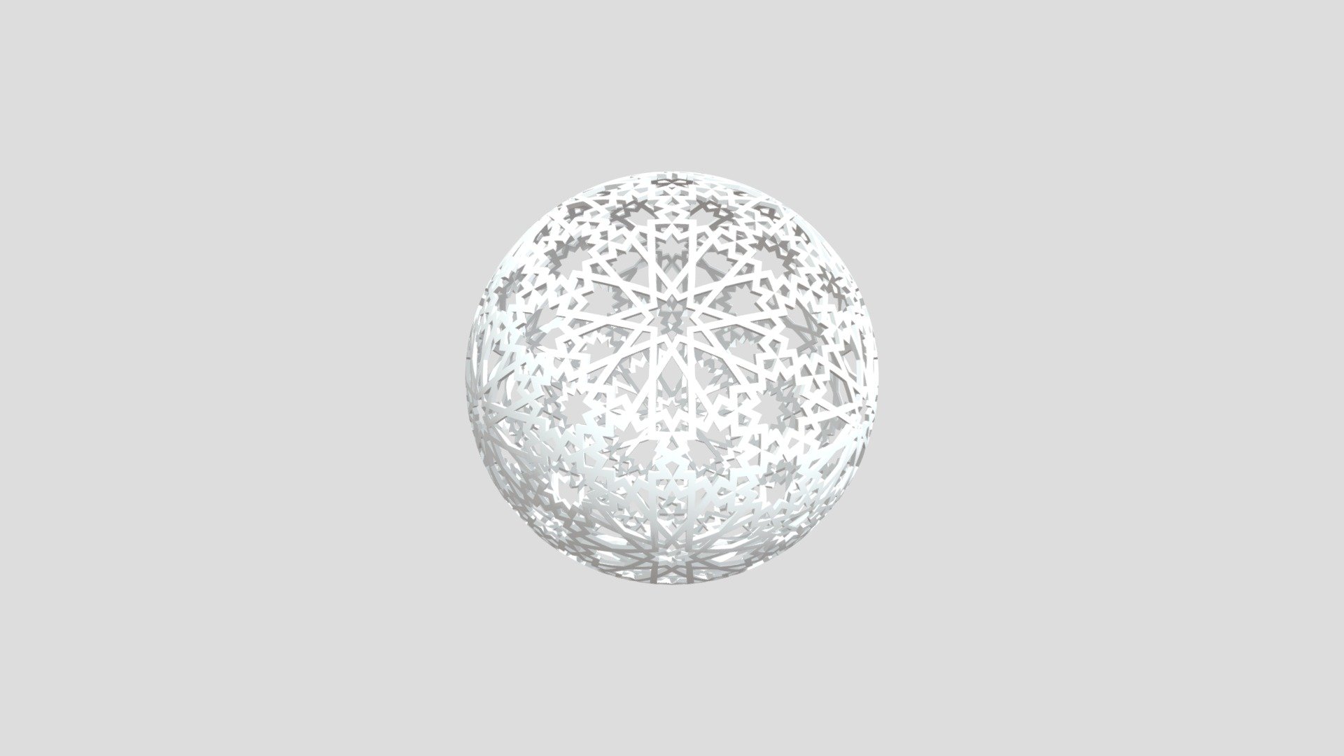 Islamic Pattern Sphere 3d model