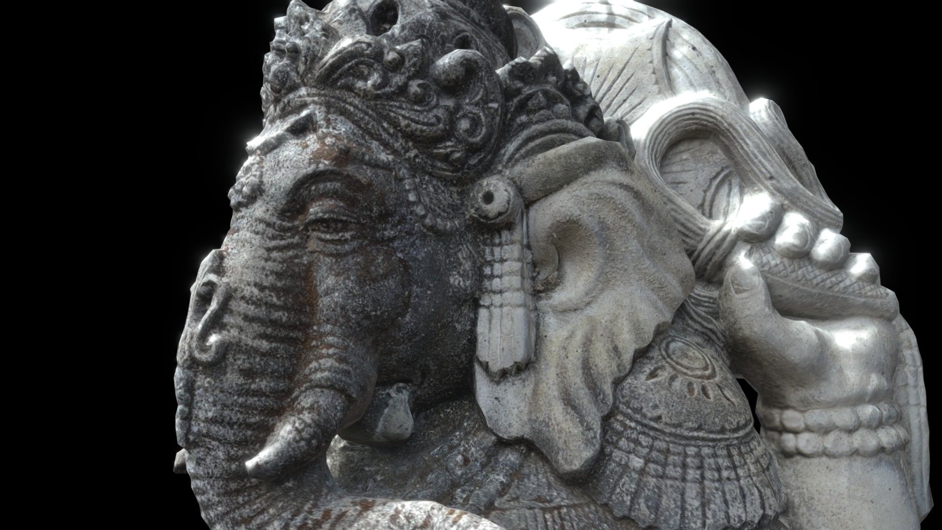 Ganesha (bone) Statue Bali v6(photogrammetry) 3d model