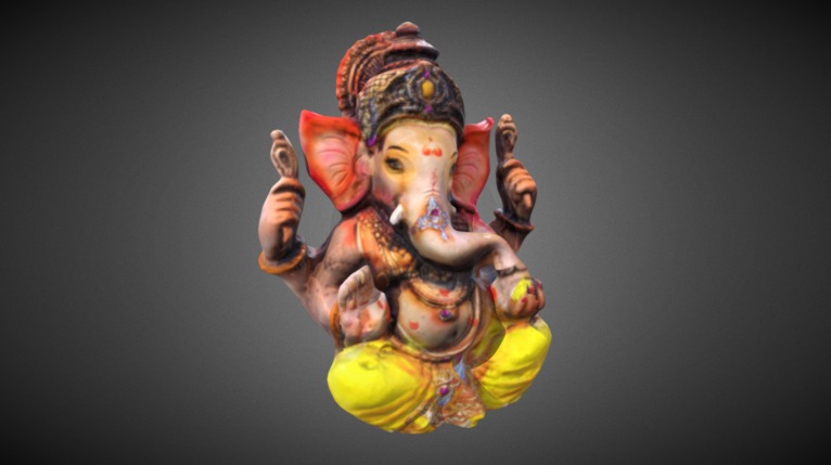 Classic Ganesh Painted 3d model