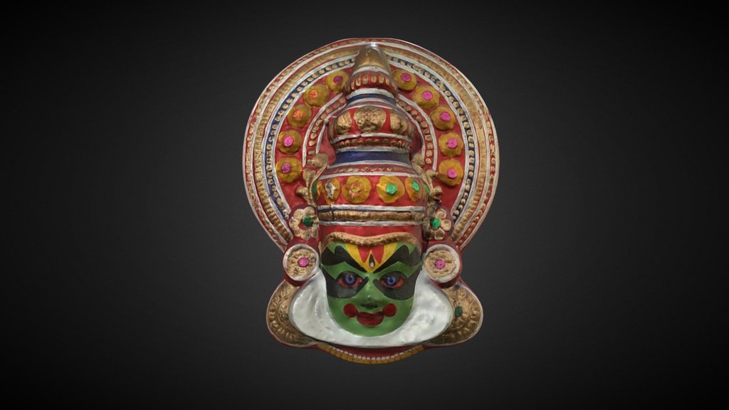 Sarai Mask Low Poly Mesh 3d model