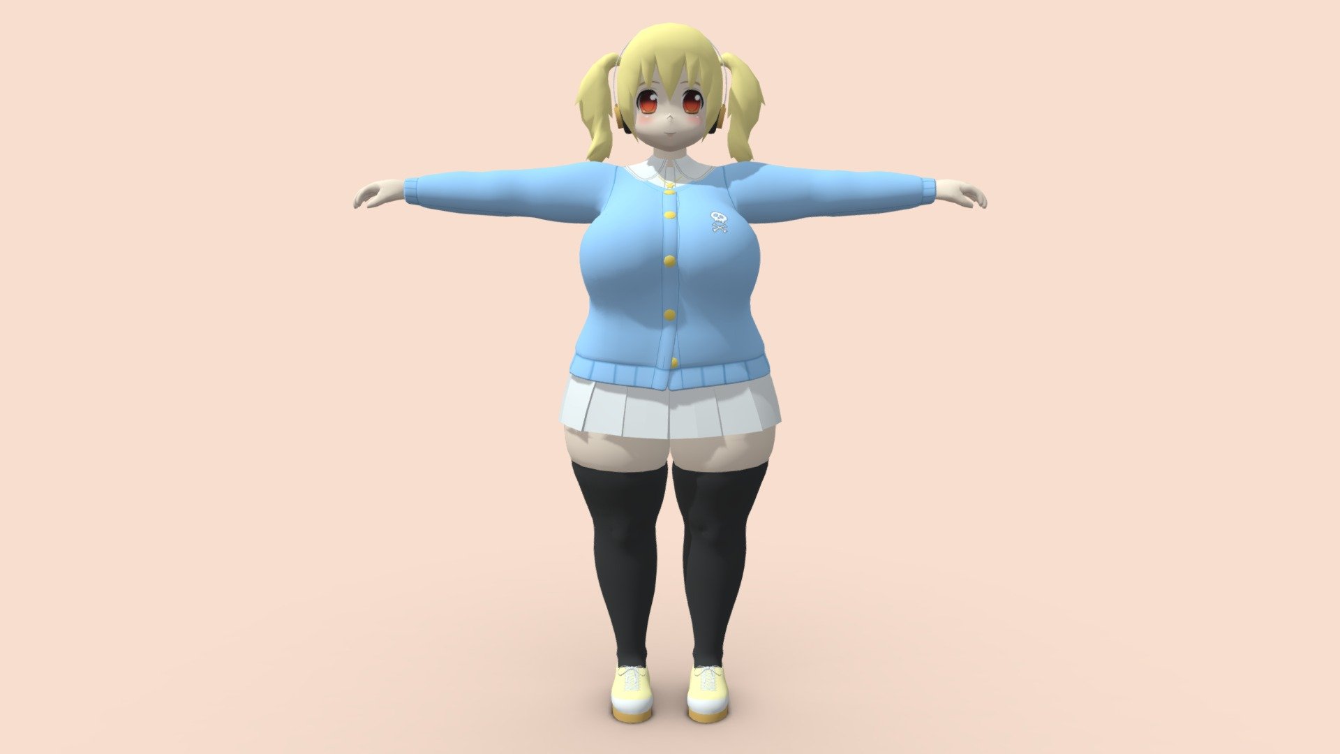 Super Pochaco Uniform 3d model