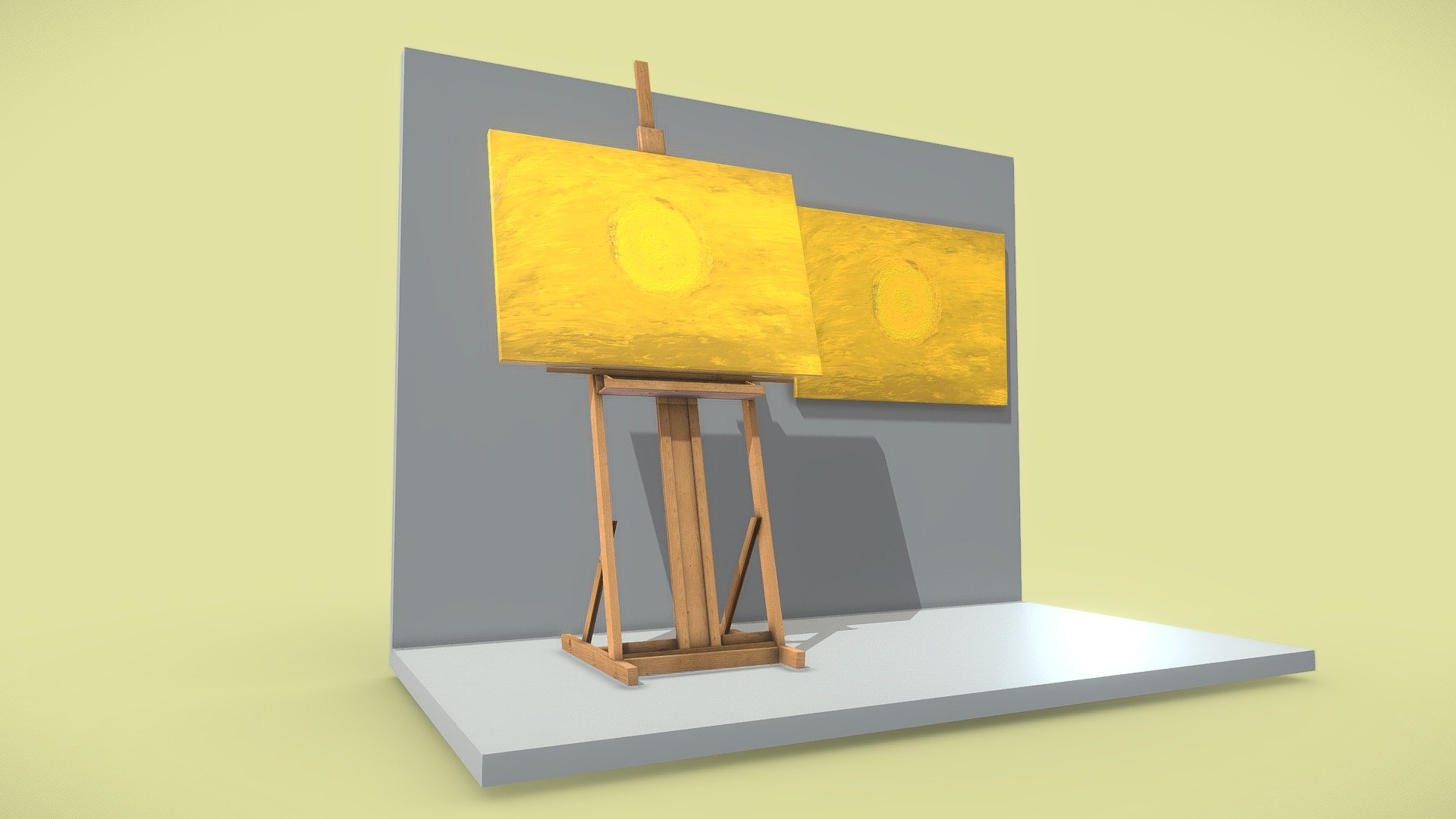 Oil Painting 3d model