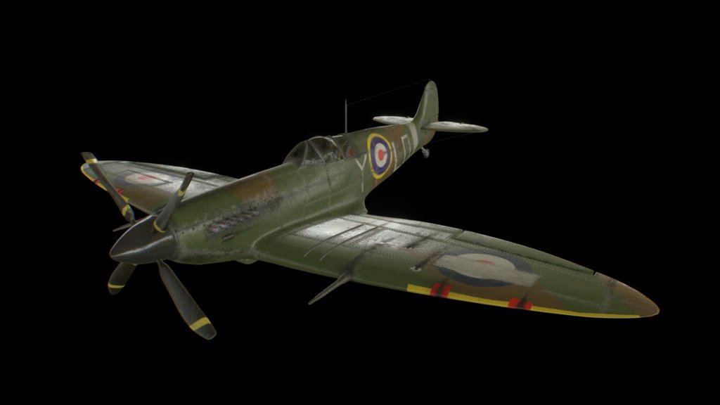 Spitfire MK-I 3d model