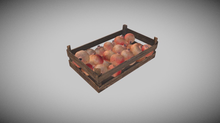 Cesta Melograni 3d model