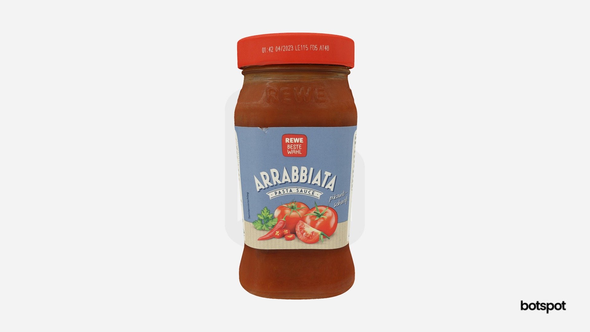 Arrabbiata sauce REWE 3d model