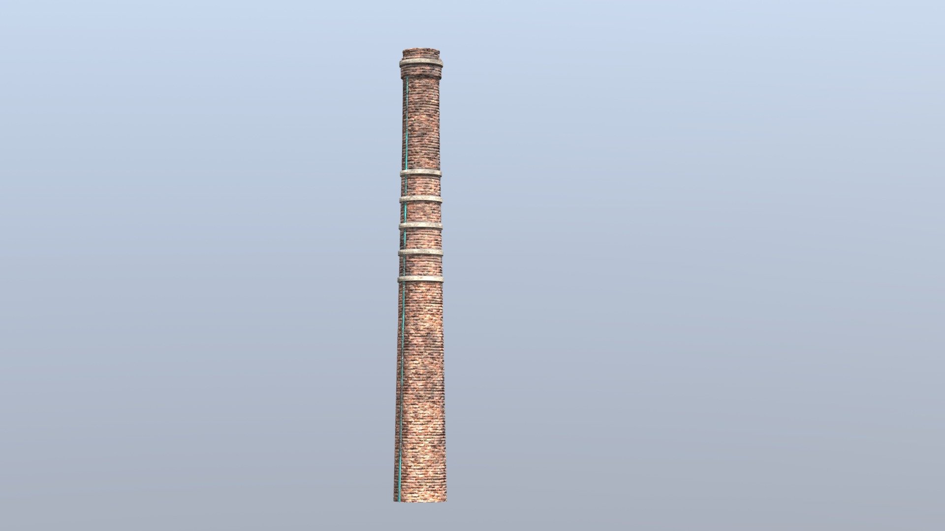 Industrial Brick Chimney 3d model