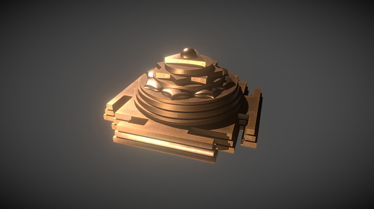 Pratyangira Yantra Copper 3d model