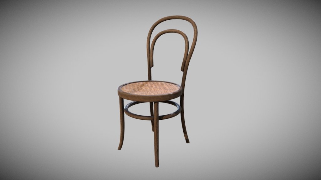 Simple Classic Chair for Restaurant 3d model