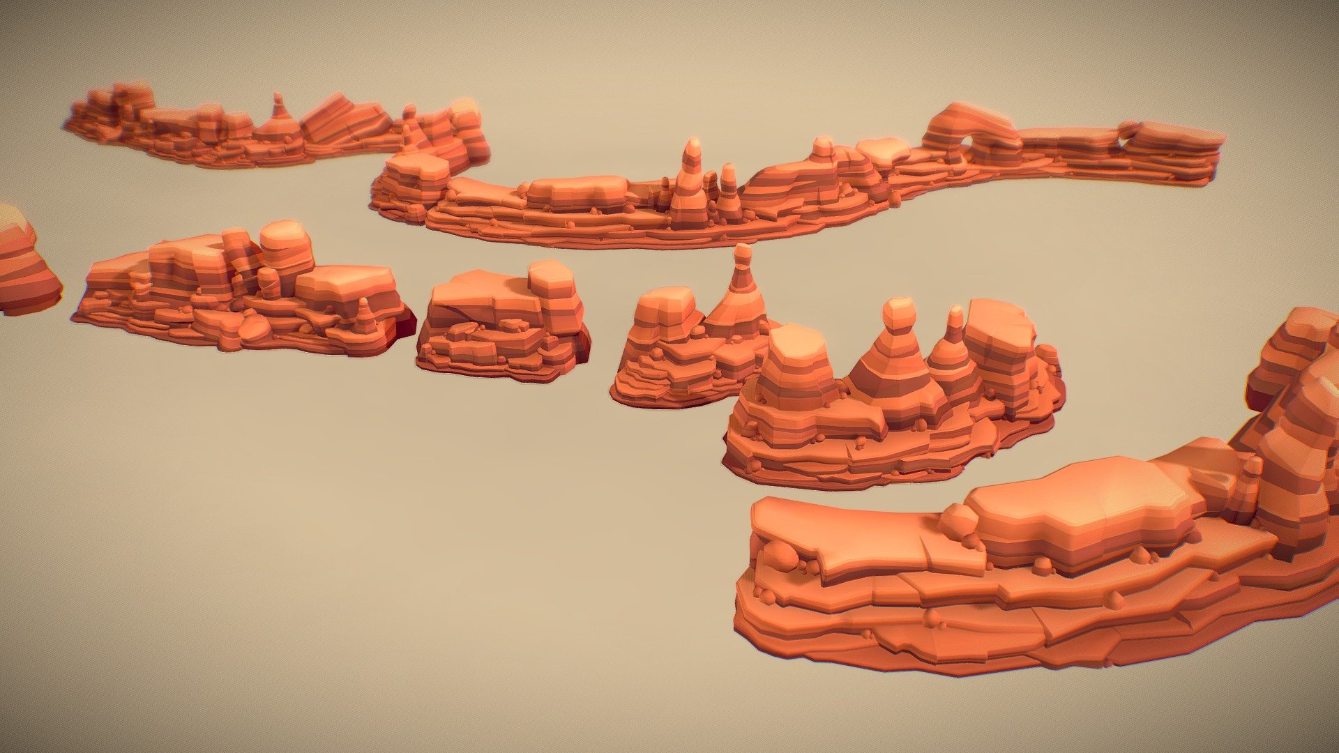 Canyon Wall 3d model