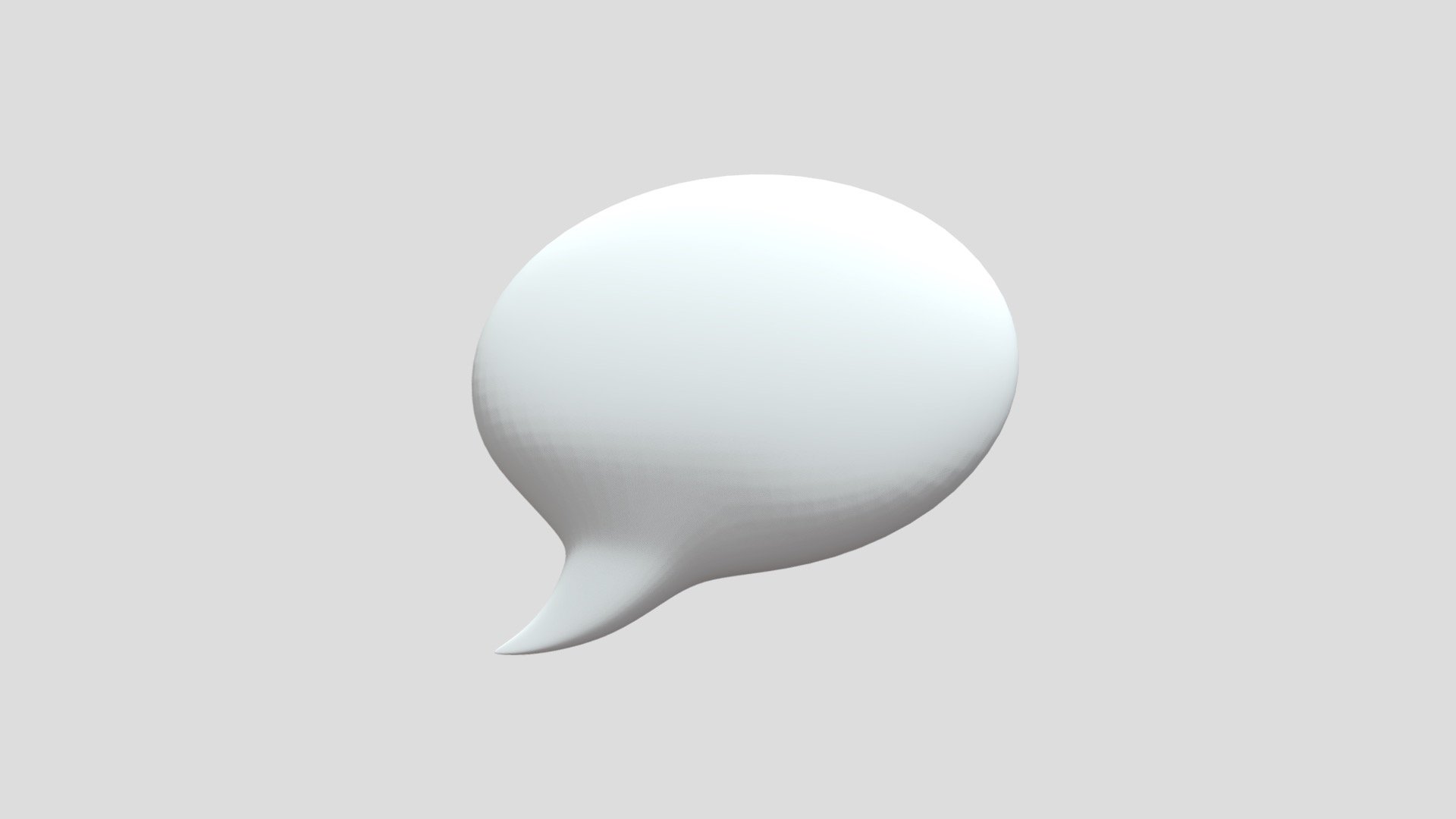 Speech Bubble 3d model