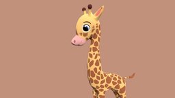 Stylized Toon Giraffe (rigged)