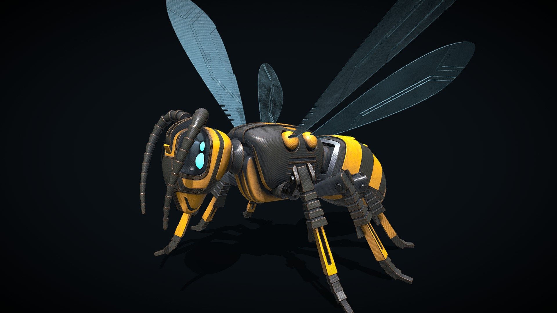 Robo Wasp 3d model