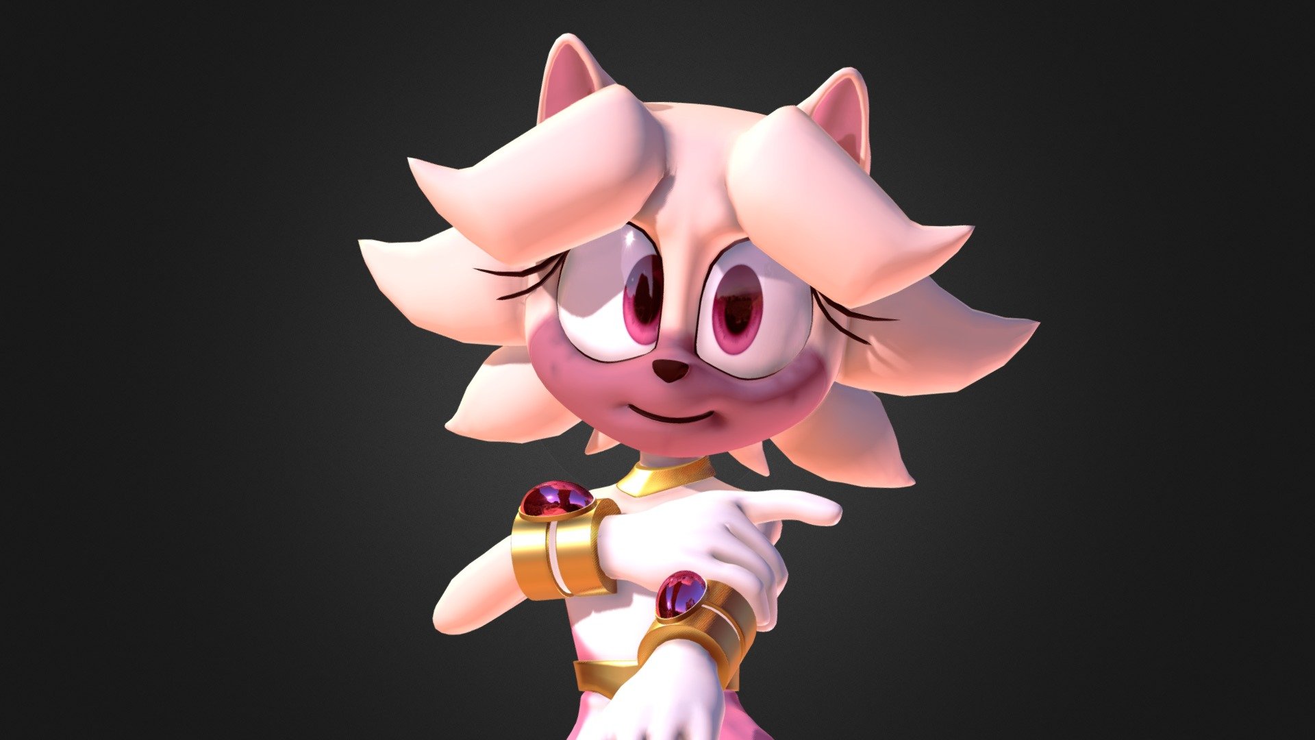 Bella The Hedgehog 3d model